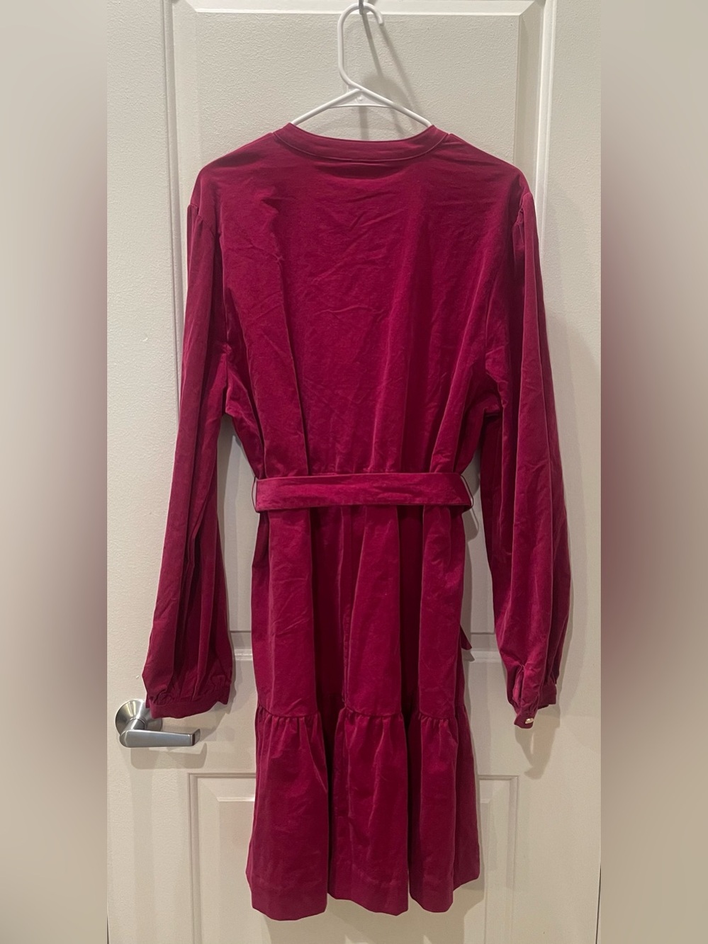 NEW…Draper James Tie-Waist Long Sleeve Dress - Picture 4 of 5